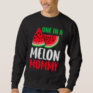 Eine in einer Melon Mommy Watermelon Familie Match Sweatshirt