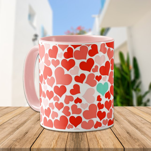 Eine in einer Million Herz-Tasse Kaffeetasse (Von Creator hochgeladen)