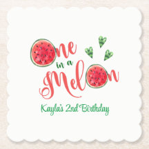 Eine in Melon am ersten Geburtstag