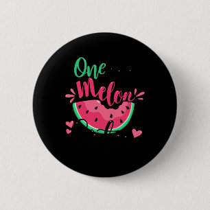 Eine in Melon Sister Summer Birthday Party Matchi Button