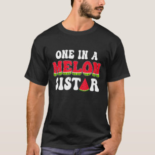 Eine in Melon Sister Watermelon Day Summer Matchi T-Shirt