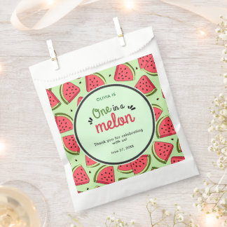 Eine in Melon Sommer 1. Geburtstag Vielen Dank Geschenktütchen