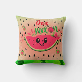 Eine in Melon Watermelon Samen Pastell Grün rosa Kissen