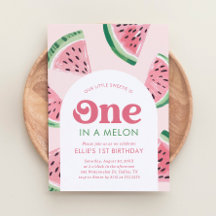 Eine in Melon Watermelon zum Geburtstag