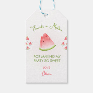 Eine in Melon Watermelon zum Geburtstag Geschenkanhänger