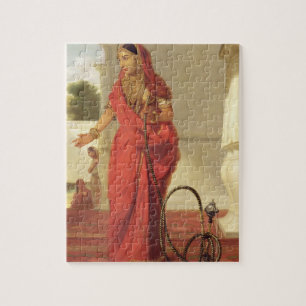 Eine indische Tänzerin mit einer Huka, 1772 (Öl