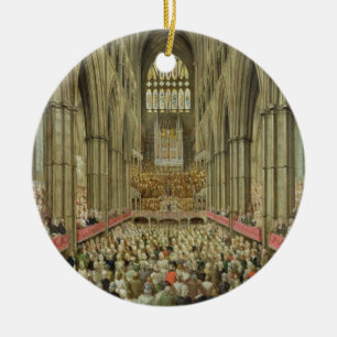 Eine Innenansicht von Westminster Abbey auf dem Keramikornament