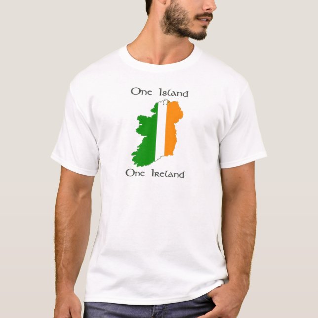 Eine Insel - ein Irland T-Shirt (Vorderseite)