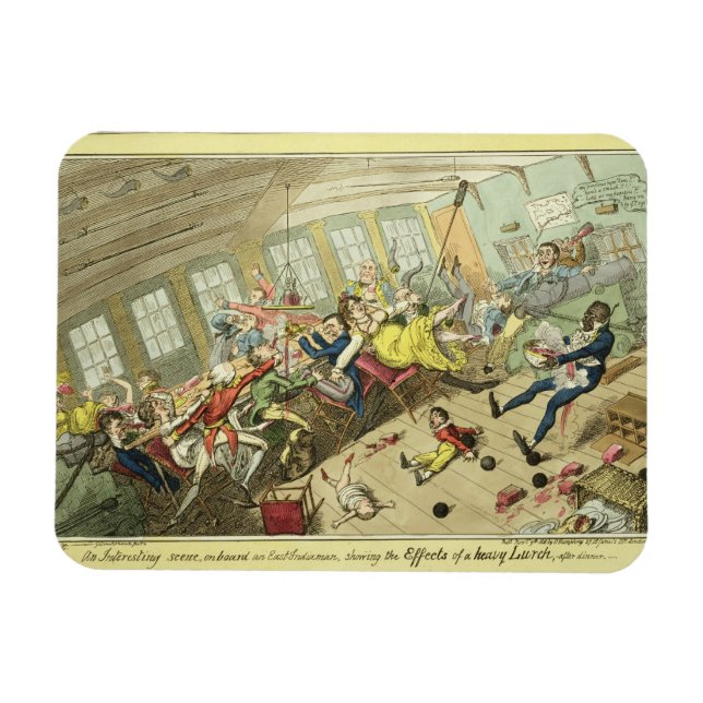Eine interessante Szene an Bord eines Ost-Indiaman Magnet (Horizontal)