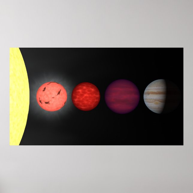 Eine Interpretation, die braune Zwerge vergleicht Poster (Vorne)