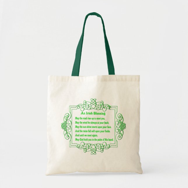 Eine irische Segen-Tote-Tasche Tragetasche (Vorne)