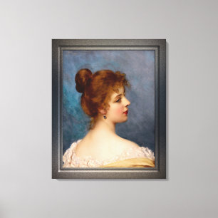 Eine italienische Schönheit von Eugen von Blaas Leinwanddruck
