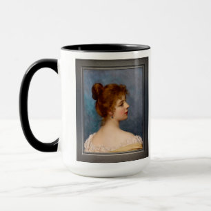 Eine italienische Schönheit von Eugen von Blaas Tasse