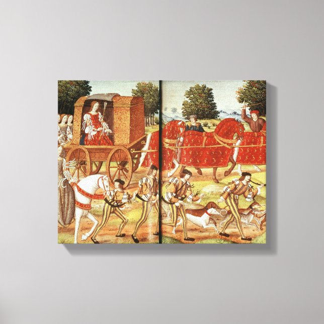 Eine Jagd, ein Bild von Ovids Epistles Leinwanddruck (Vorderseite)