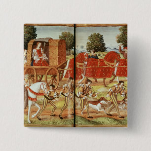 Eine Jagd, Illustration von Ovids Episteln Button