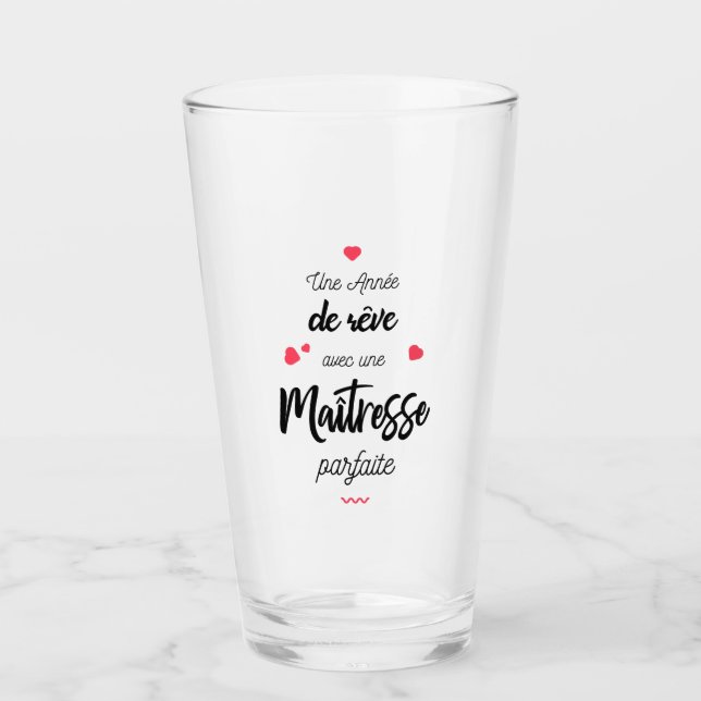 Eine Jahre Bonbons Glas (Vorderseite)