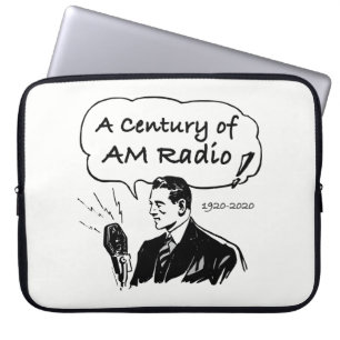 Eine Jahrhundertwende am Radio Laptopschutzhülle