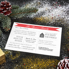 Eine jährliche Überprüfung Feiertagskarte