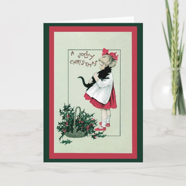 Eine Jolly-Weihnachtskarte Feiertagskarte (Vorderseite)