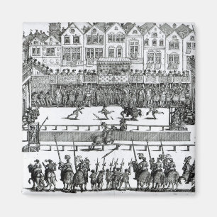 Eine Jousting-Szene Magnet