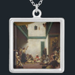 Eine jüdische Hochzeit in Marokko, 1841 Versilberte Kette<br><div class="desc">Eine jüdische Hochzeit in Marokko,  1841% pipe% durch Ferdinand-Sieger Eugene Delacroix | Kunst-Standort: Louvre,  Bild-Sammlungs-Zahl Paris,  Frankreich | französischen Künstler-|: XIR82865</div>