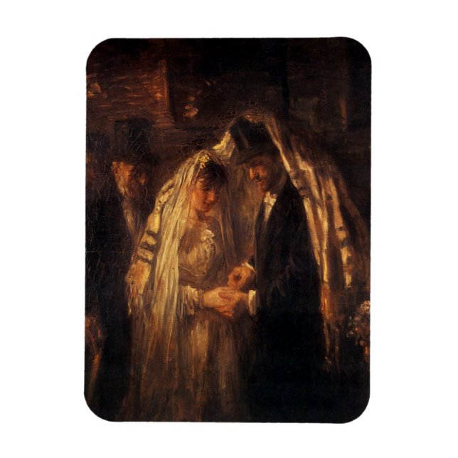 Eine jüdische Hochzeit von Jozef Israels - Circa 1 Magnet (Vertikal)
