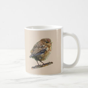 Eine junge Amsel Kaffeetasse