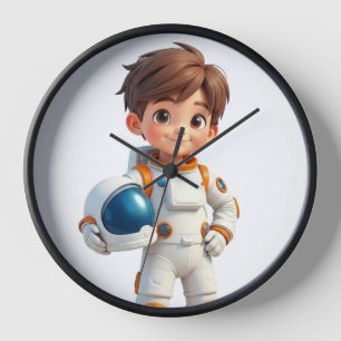 Eine Jungen-Astronautenuhr Uhr