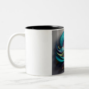 Eine Kaffee-Tasse Zweifarbige Tasse