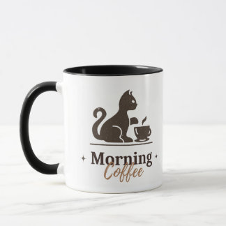 Eine Kaffeetasse mit einem Design
