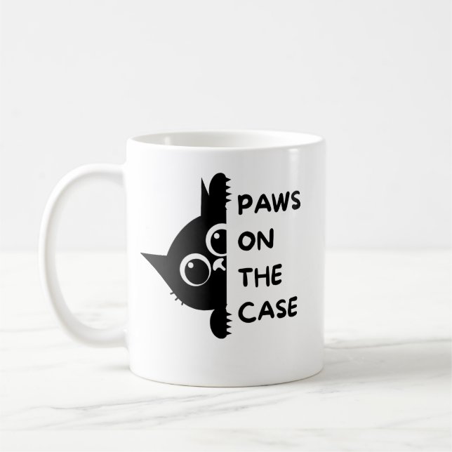 Eine Kaffeetasse mit Katze darauf "So einzigartig! (Links)
