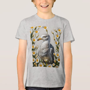 Eine kalifornische Gull und Sego Lily Blume Tri-Blend Shirt