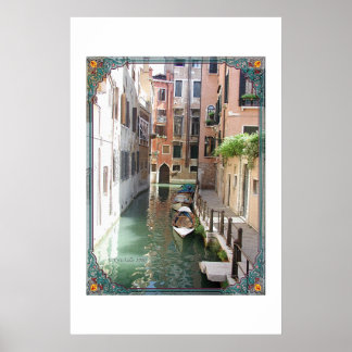 Eine Kanal-Straße in Venedig Poster