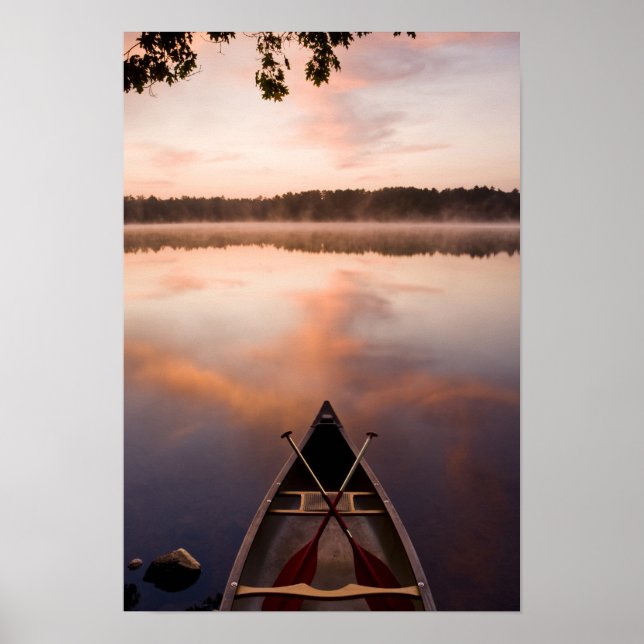 Eine Kanufahrt Erholung am Ufer des Pawtuckaway La Poster (Vorne)