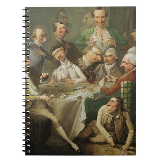 Eine Karikatur-Gruppe, c.1776 (Öl auf Leinwand) Notizblock (Vorderseite)