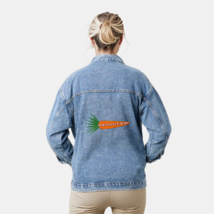 Eine Karotte für den Weihnachtsbaum Jeansjacke