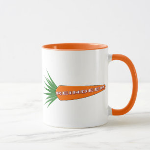 Eine Karotte für die Weihnachtsregensche Tasse