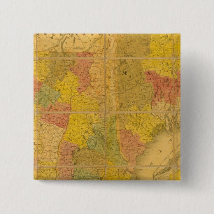 Eine Karte der Staaten in New England Button