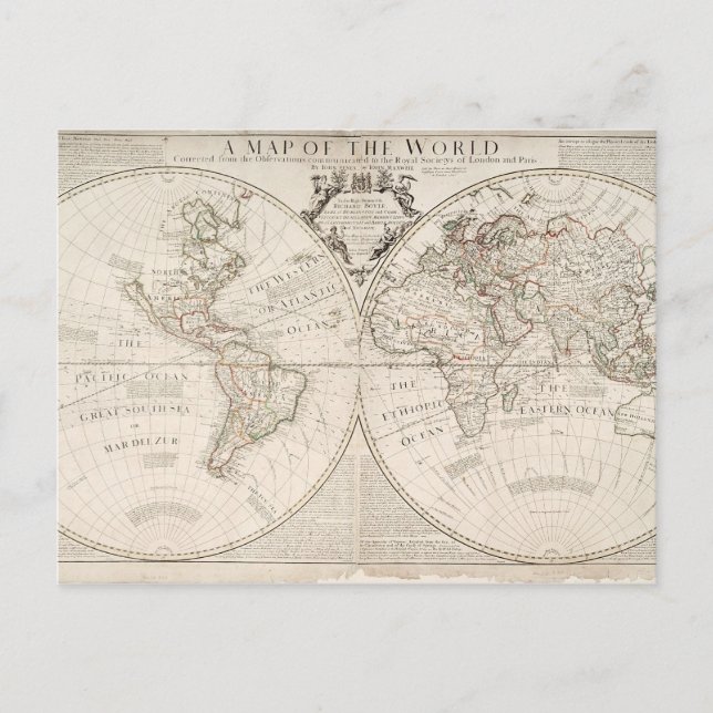 Eine Karte der Welt (Vorderseite)