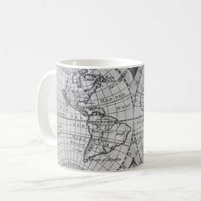 Eine Karte der Welt Kaffeetasse (Vorderseite Links)
