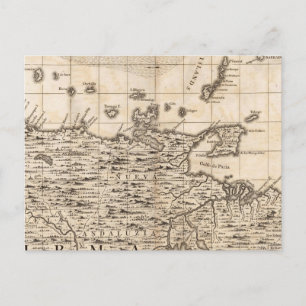 Eine Karte des Britischen Imperiums in Amerika Bla