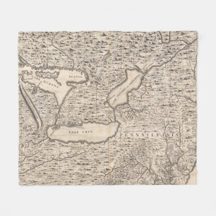 Eine Karte des Britischen Imperiums in Fleecedecke