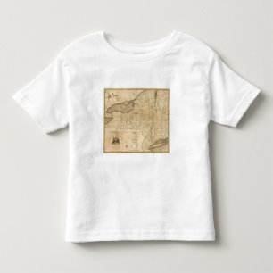 Eine Karte des Staat von New York Kleinkind T-shirt