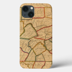 Eine Karte des Staat von Pennsylvania Case-Mate iPhone Hülle