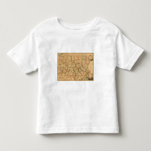 Eine Karte des Staat von Pennsylvania Kleinkind T-shirt