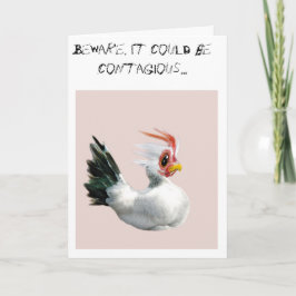 Eine Karte für besessen gewesene Huhn-Freunde