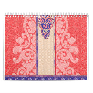eine Karte mit rotem Herz Kalender