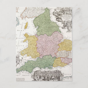 Eine Karte von England   1760