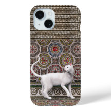 Eine Katze auf dem Mosaik