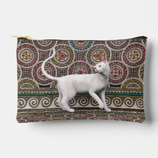Eine Katze auf dem Mosaiktotenbeutel Zubehörtasche
